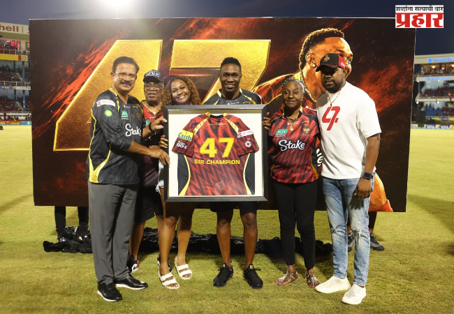 Dwayne Bravo's No. 47 jersey retired by Trinbago Knight Riders.