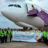 Navi Mumbai International Airport : नवी मुंबई विमानतळावर पहिले आंतरराष्ट्रीय मालवाहू विमान