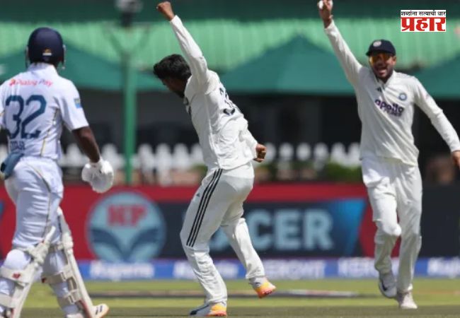 Ind vs SL Test Match : श्रीलंकेवर फॉलोऑनची टांगती तलवार : लंकेच्या ४६२ धावांत ५ गडी बाद; टीम इंडियाच्या विजयात पावसाचा अडथळा?