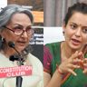 Kangana Ranaut vs Sharmila Tagore : 'वंदे मातरम' वादावर खासदार कंगना रणौतची शर्मिला टागोर यांच्यावर टीका :