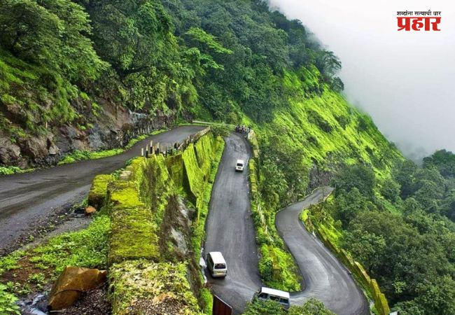 Malshej Ghat : माळशेज घाटात रस्ता खचला; मार्ग पूर्णपणे बंद! पर्यायी मार्गावर रात्रभर भीषण वाहतूक कोंडी