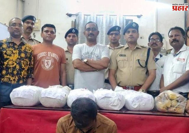 Bhusawal : मध्य रेल्वेच्या भुसावळ विभाग आरपीएफची 'ऑपरेशन नारकोस 'अंतर्गत मोठी कारवाई, १० लाखांचा गांजा जप्त