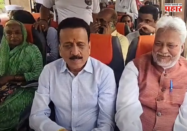 Nashik News : त्र्यंबकेश्वरमध्ये दर्शनासाठी भाविकांची मोठी गर्दी, पालकमंत्री महाजनांचा एसटीने प्रवास