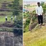 Chhatrapati Sambhajinagar Suicide : 'तुला Iphone 15 Pro देतो, खाली ये बाळा'... डोंगराच्या कड्यावरून आई-वडिलांची आर्त हाक