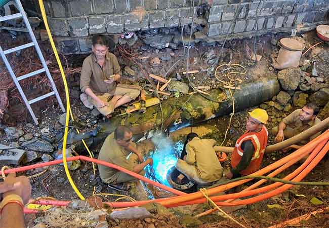 Mumbai 3 Pipeline : मुंबईला पाणीपुरवठा करणाऱ्या तीन हजार मिलीमीटर व्यासाच्या ‘मुंबई ३’ जलवाहिनीची दुरुस्ती पूर्ण