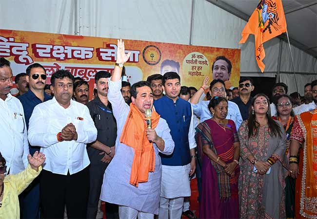 Nitesh Rane : ही महादेवाची भूमी, इथे आय लव्ह महादेवच चालणार; मंत्री नितेश राणेंची गर्जना
