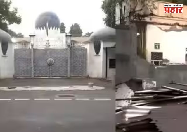 Pakistan High Commission in Delhi : दिल्लीतील पाकिस्तान उच्चायोगाबाहेरील अनधिकृत बांधकामांवर कारवाई; बॅरिकेड्स आणि ट्रॅफिक बोलार्ड्स हटवले