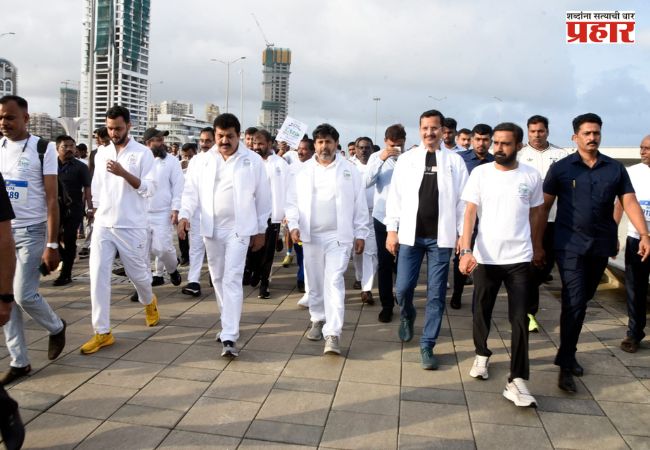 Maha Walkathon : महा वॉकेथॉनमधून जलसंपन्न महाराष्ट्राचा संदेश; राज्यभरात 3 लाखांहून अधिक नागरिकांचा सहभाग
