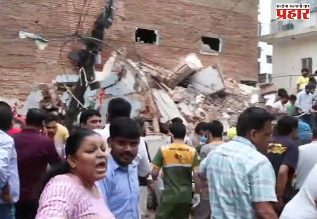 Building collapses in Delhi's Satya Niketan
