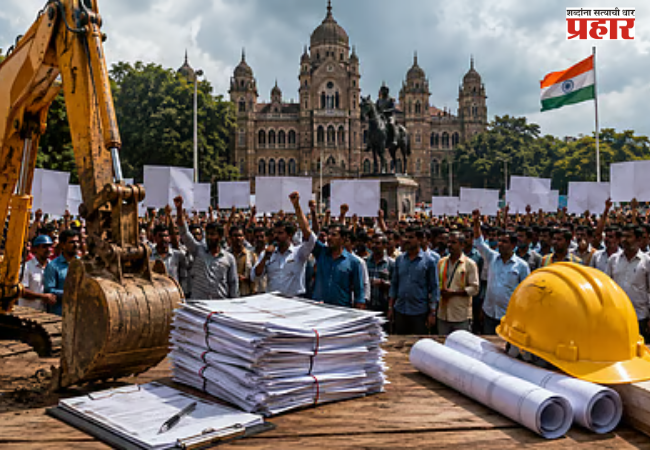 Contractors across 32 districts in the state stage protests against the government