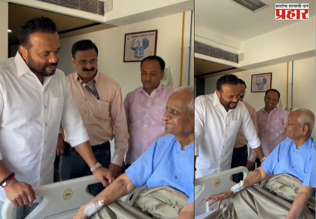 Minister Jaykumar Gore visited veteran social activist Anna Hazare, who is undergoing treatment at Bombay Hospital.