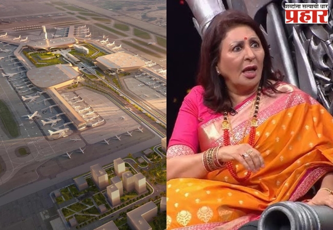 marathi actress vandana gupte is furious with the navi mumbai airport administration due to the absence of directional signboards on the road