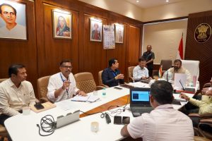preparations for the beloved lord ganesha are in the final stages in mumbai legislative council deputy chairman sachin ahir reviewed the arrangements