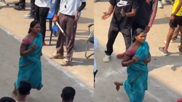 Women Running Viral Video: होम गार्ड बनण्याचे स्वप्न पूर्ण करण्यासाठी साडी नेसून अनवाणी धावली झारखंडमधील महिला