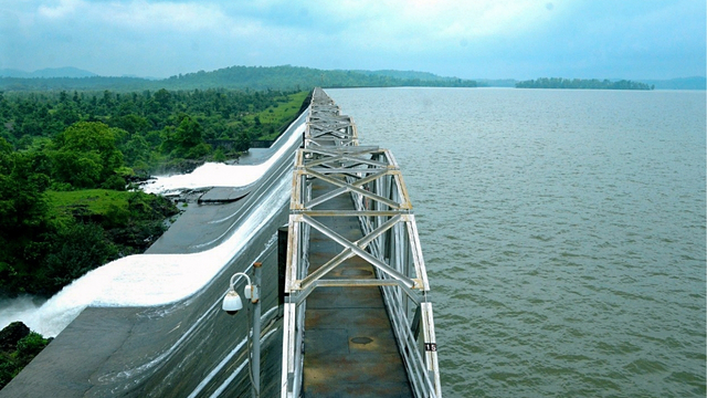 Water storage dam supplying water to Mumbai