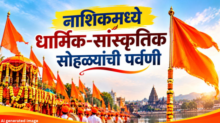 Nashik Kumbhmela :  नाशिकमध्ये धार्मिक-सांस्कृतिक सोहळ्यांची पर्वणी ! 30 ऑक्टोबरला भव्य सांस्कृतिक शोभायात्रा, 31ऑक्टोबरला धर्मध्वजारोहण सोहळा
