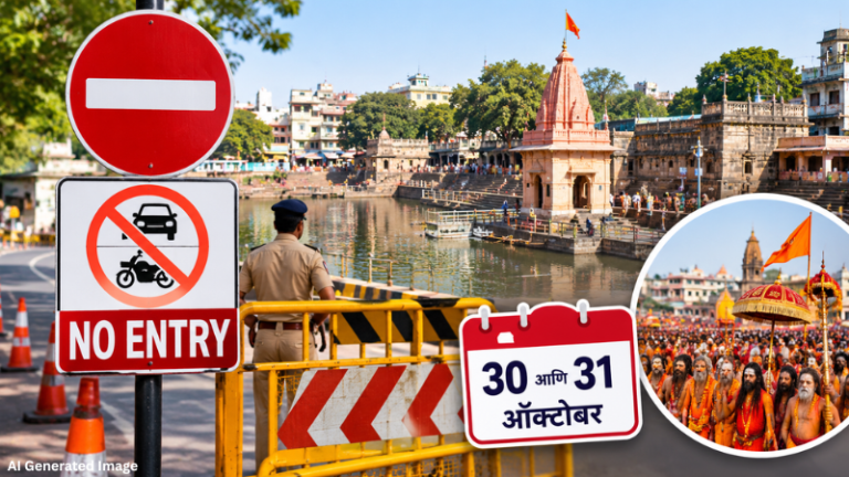 Nashik : रामकुंडाकडे वाहनांना नो एंट्री ! ​ सिंहस्थपूर्व धार्मिक सोहळ्यांसाठी वाहतुकीत मोठे बदल; ३० आणि ३१ ऑक्टोबरला अनेक मार्ग बंद