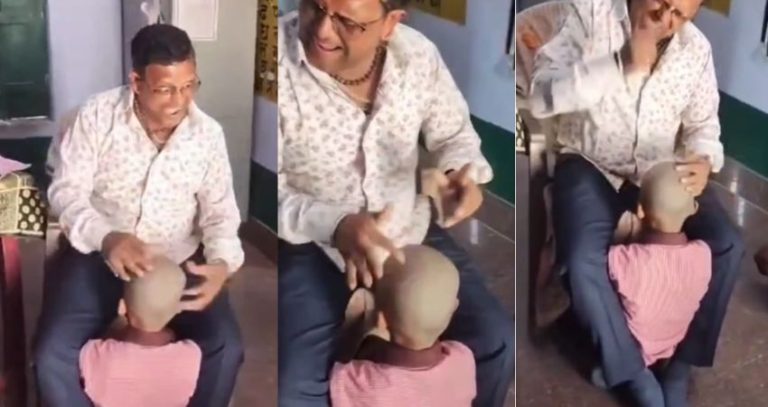 Uttar Pradesh Viral Video : शाळकरी विद्यार्थ्याच्या डोक्यावर शिक्षकाने वाजवला ‘तबला’; व्हिडिओ व्हायरल होताच शिक्षकावर निलंबनाची कारवाई!
